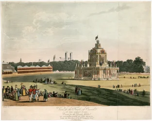 Der Tempel der Eintracht, geschaffen für den Frieden von 1814