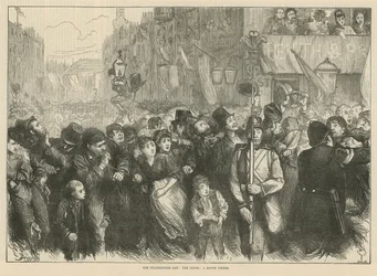 Der Danktag: die Menge: eine raue Ecke