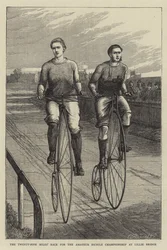 Das Fünfundzwanzig-Meilen-Rennen um die Amateur-Radmeisterschaft in Lillie Bridge