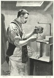 Der Schriftgießer (Gravur)