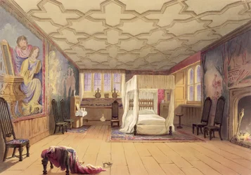 Das weiße Zimmer, Cotehele House, ca. 1830-40
