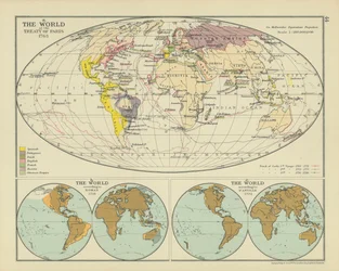 Die Welt beim Vertrag von Paris 1763