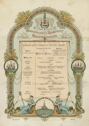 Sommergerichtsdinner der Worshipful Company of Shipwrights (Chromolithographie)