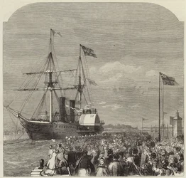 Die Ankunft von Garibaldi in Southampton