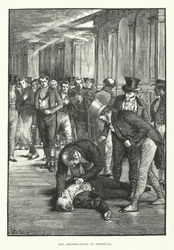 Die Ermordung von Perceval (Gravur)