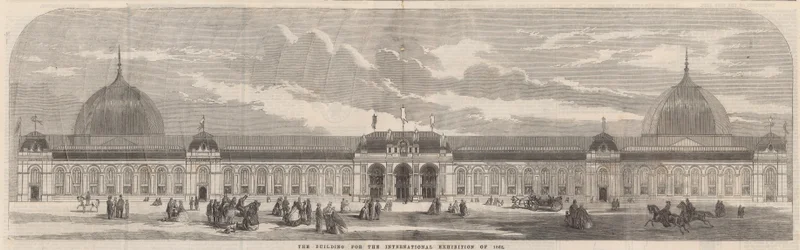 Das Gebäude für die Internationale Ausstellung von 1862