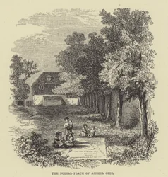 Die Grabstätte von Amelia Opie (Gravur)