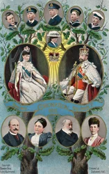 Die Krönung von König George V und Königin Mary