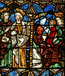 Das Ostfenster mit der Anbetung der Weisen