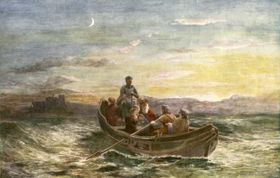 Die Flucht von Maria Stuart aus Schloss Loch Leven