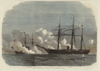 Der Kampf zwischen der Alabama und der Kearsarge