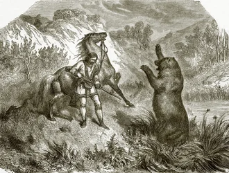 Der erste Schuss auf einen Grizzlybären