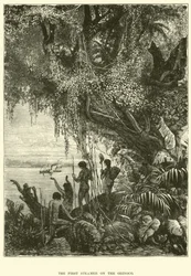 Der erste Dampfer auf dem Orinoco