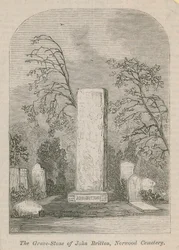 Der Grabstein von John Britton