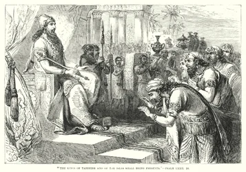 Die Könige von Tarsis und der Inseln werden Geschenke bringen, Psalm LXXII