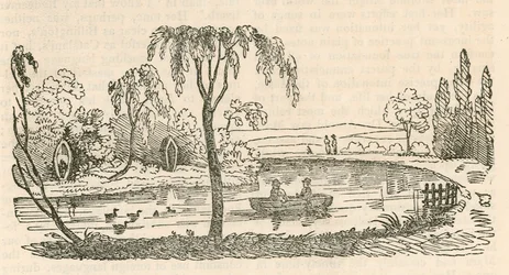 Der See am Hornsey Wood House, London