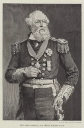 Der verstorbene Admiral Sir Provo Wallis, GCB (Gravur)