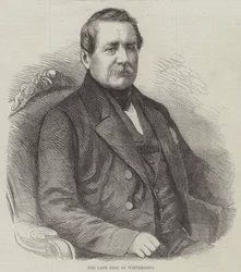 Der verstorbene König von Württemberg (Gravur)