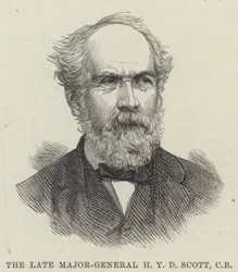 Der verstorbene Generalmajor H Y D Scott, CB (Gravur)