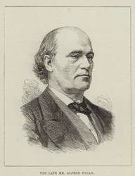 Der verstorbene Mr. Alfred Wigan (Gravur)