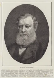 Der verstorbene ehrenwerte W E Forster, MP (Stich)