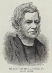 Der verstorbene Hochwürdige J S Howson, DD, Dekan von Chester (Gravur)