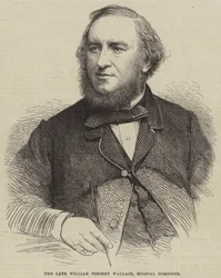 Der verstorbene William Vincent Wallace, Musikkomponist (Stich)