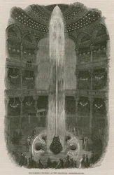 Der leuchtende Brunnen im Panopticon, Leicester Square, London