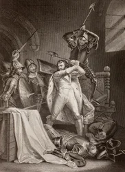 Die Ermordung Richards II. von England im Pontefract Castle im Jahr 1400