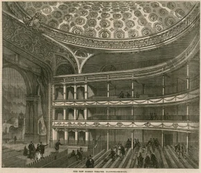 Das neue Surrey Theater, Blackfriars Road, London