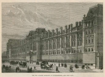 Die neuen Kavalleriekasernen in Knightsbridge