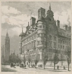 Die neuen Polizeibüros am Victoria Embankment