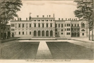 Die Südansicht des Somerset House, The Strand, London