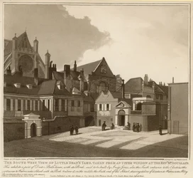 Die südwestliche Ansicht von Little Deans Yard