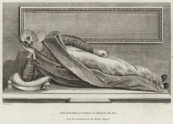 Das Grab von Edward Bruce, Lord Kinloss