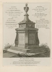 Das Grab des Künstlers William Hogarth