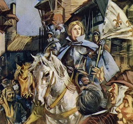 Die Bürger von Orleans waren über die Ankunft von Jeanne jubelnd