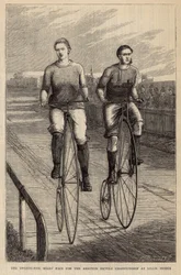 Das 25-Meilen-Rennen für die Amateur-Fahrradmeisterschaft in Lillie Bridge