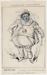 Theaterfiguren 1: Falstaff, ca. 1825