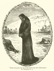 Dann wurde Jesus vom Geist in die Wüste geführt (St Matthäus, iv)