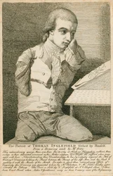 Thomas Inglefield, geboren am 18. Dezember 1769 in Hook, Hampshire, ohne Arme oder Beine