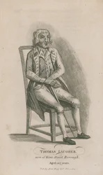 Thomas Laugher, jetzt aus Kent Street Borough, London, 107 Jahre alt