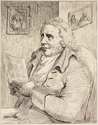 Thomas Rowlandson, englischer Karikaturist (Gravur)