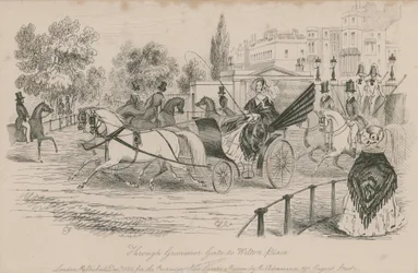 Durch das Governor Gate zur Wilton Place, Hyde Park, London