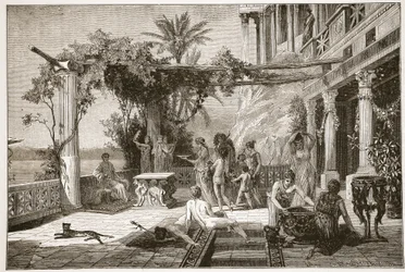Tiberius in Capreae (Lithografie)