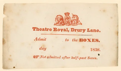 Ticket für Drury Lane Theatre, London