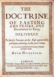 Titelseite zu The Doctrine of Fasting von Arthur Hildersam, 1633