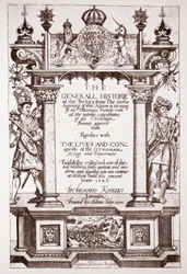 Titelseite, Knolles Generall Historie of the Turks, veröffentlicht von Adam Islip, 1603