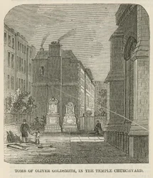 Grab von Oliver Goldsmith im Kirchhof des Inner Temple