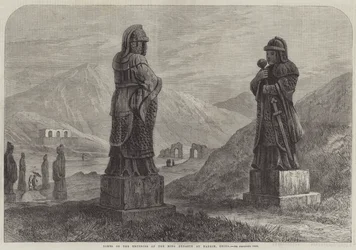Gräber der Kaiser der Ming-Dynastie in Nanking, China (Stich)